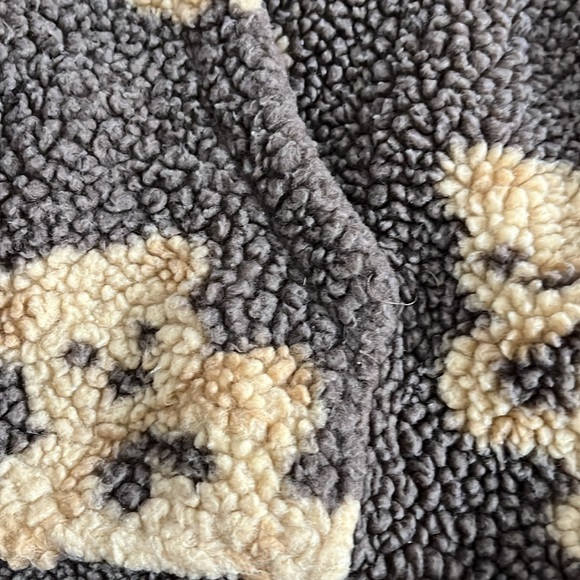 Aelfric Eden Teddy Bear 1/4 Zip Sherpa Fuzzy Hoodie - Picture 5 of 6